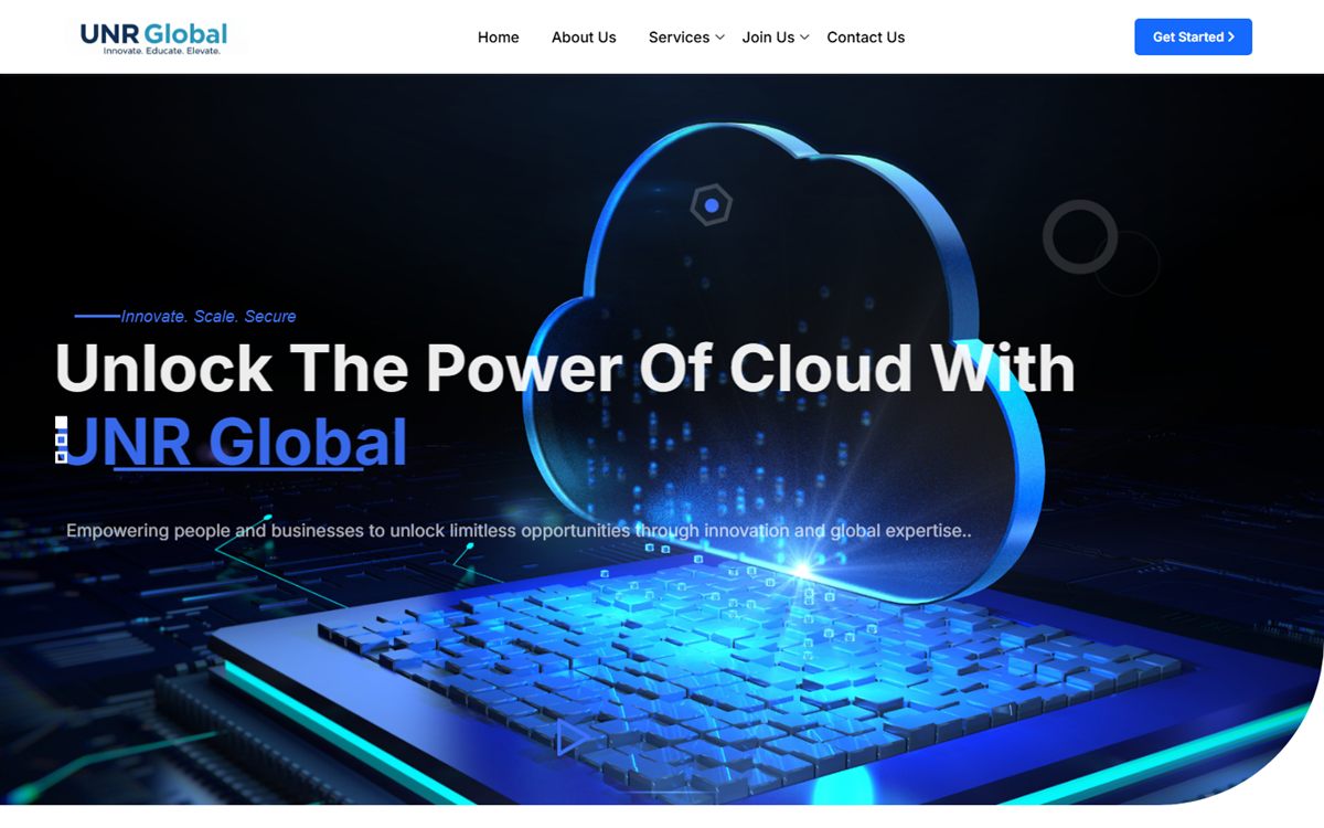 The UNR Global site as it looks today